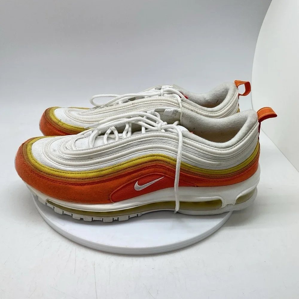Nike Air Max 97 Sneakers Mens 11 Athletic Club Orange DQ8237-800 Casual Shoes